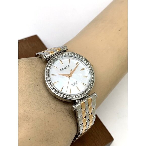 Citizen Womens Watch ER0216-67D Quartz White Mother of Pearl Dial Two Tone - Picture 5 of 12